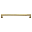 This is an image of a Heritage Brass - Door Pull Handle Bauhaus Design 483mm Polished Brass Finish, v1312-483-pb that is available to order from Trade Door Handles in Kendal.