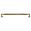 This is an image of a Heritage Brass - Door Pull Handle Bauhaus Design 483mm Satin Brass Finish, v1312-483-sb that is available to order from Trade Door Handles in Kendal.