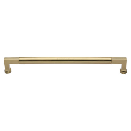 This is an image of a Heritage Brass - Door Pull Handle Bauhaus Design 483mm Satin Brass Finish, v1312-483-sb that is available to order from Trade Door Handles in Kendal.