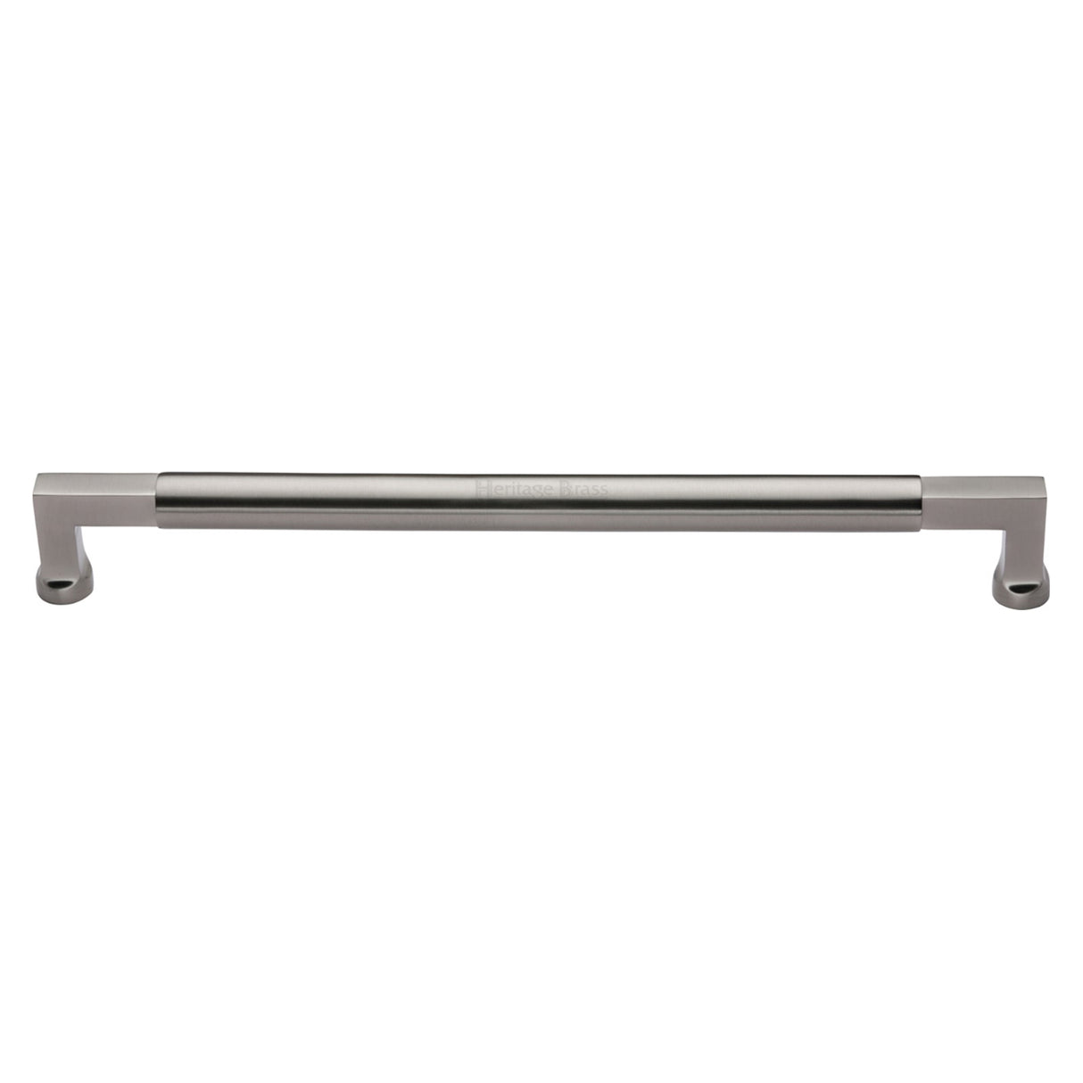 This is an image of a Heritage Brass - Door Pull Handle Bauhaus Design 483mm Satin Nickel Finish, v1312-483-sn that is available to order from Trade Door Handles in Kendal.