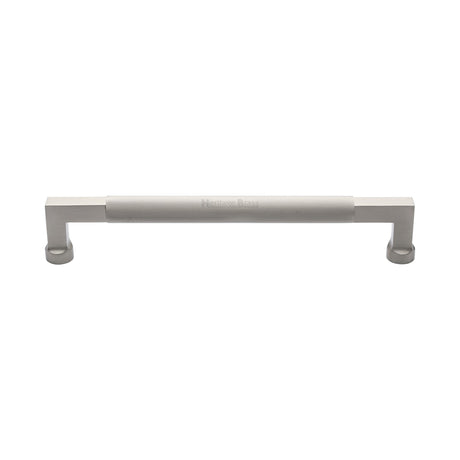 This is an image of a Heritage Brass - Door Pull Handle Bar Design 330mm Satin Nickel Finish, v1315-330-sn that is available to order from Trade Door Handles in Kendal.