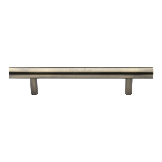 This is an image of a Heritage Brass - Door Pull Handle Bar Design 305mm Antique Brass Finish, v1361-305-at that is available to order from Trade Door Handles in Kendal.