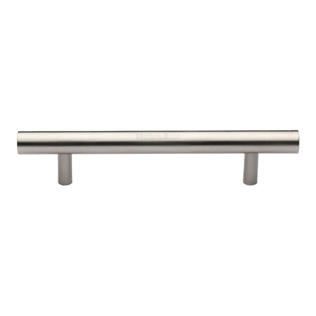 This is an image of a Heritage Brass - Door Pull Handle Bar Design 305mm Satin Nickel Finish, v1361-305-sn that is available to order from Trade Door Handles in Kendal.