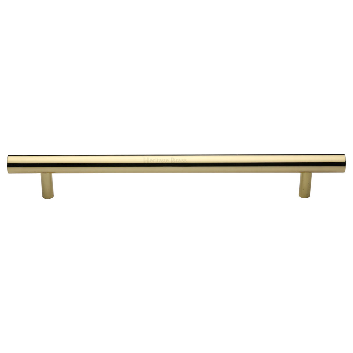 This is an image of a Heritage Brass - Door Pull Handle Bar Design 457mm Polished Brass Finish, v1361-457-pb that is available to order from Trade Door Handles in Kendal.