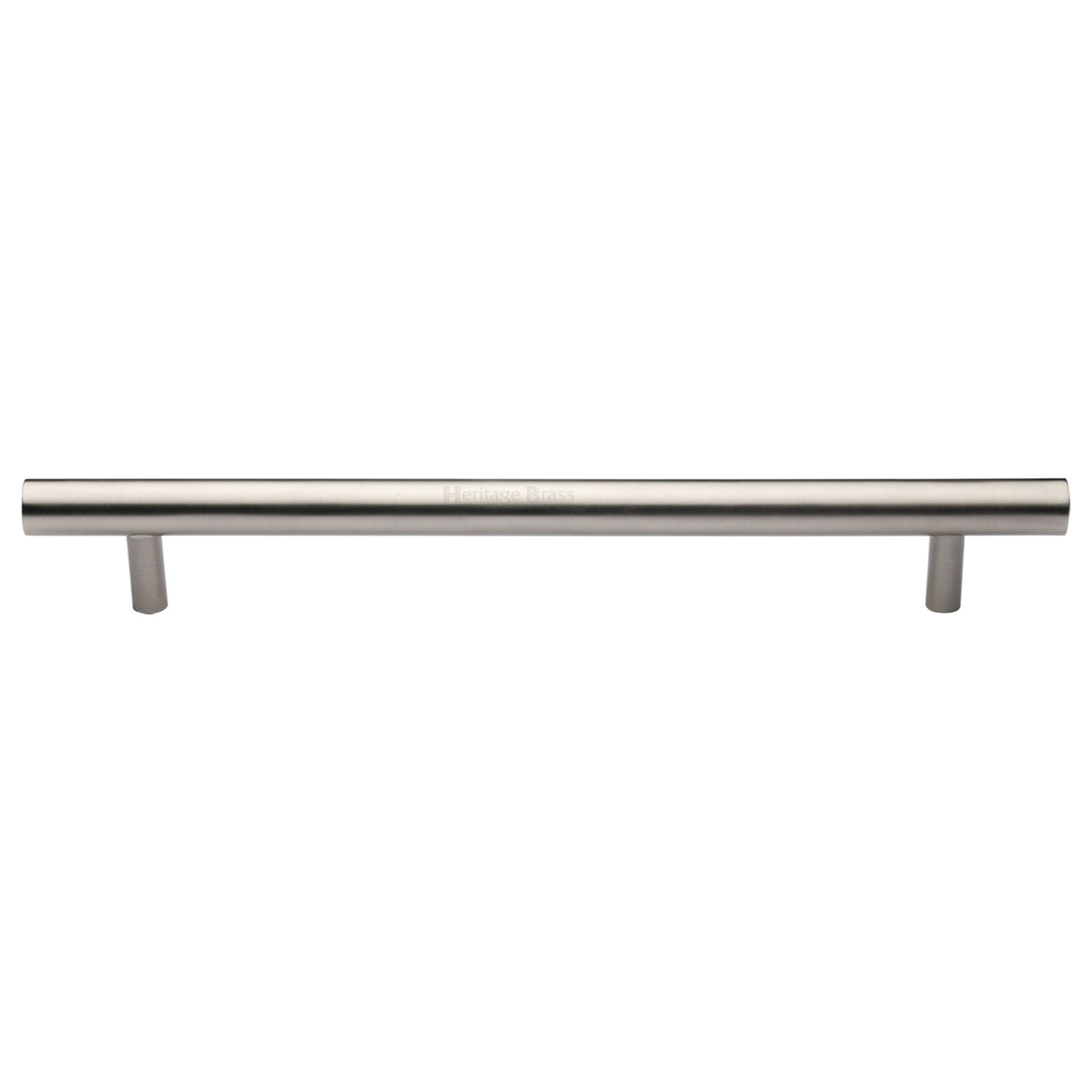 This is an image of a Heritage Brass - Door Pull Handle Bar Design 457mm Satin Nickel Finish, v1361-457-sn that is available to order from Trade Door Handles in Kendal.