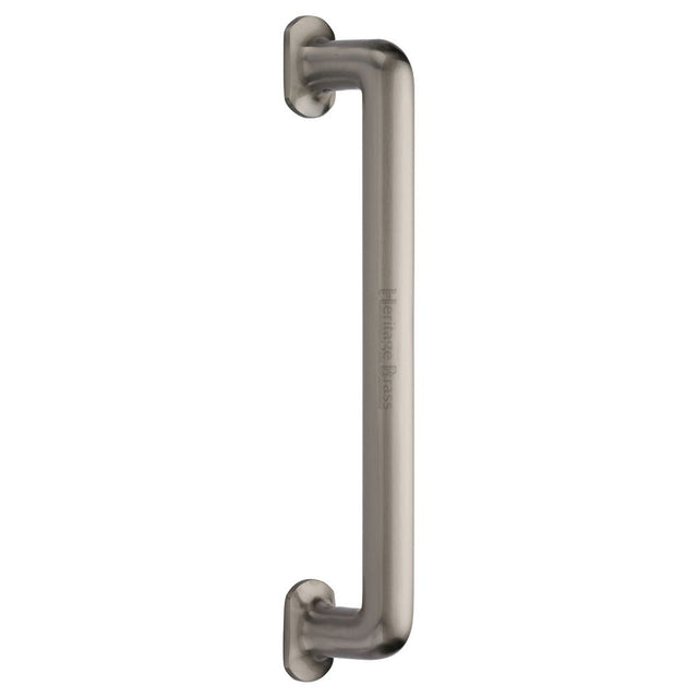 This is an image of a Heritage Brass - Door Pull Handle Traditional Design 330mm Satin Nickel Finish, v1376-330-sn that is available to order from Trade Door Handles in Kendal.