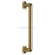 This is an image of a Heritage Brass - Door Pull Handle Traditional Design 482mm Polished Brass Finish, v1376-482-pb that is available to order from Trade Door Handles in Kendal.