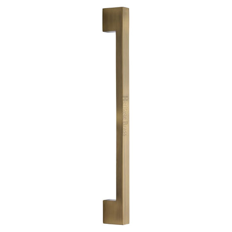 This is an image of a Heritage Brass - Door Pull Handle Urban Design 457mm Antique Brass Finish, v1390-457-at that is available to order from Trade Door Handles in Kendal.