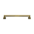 This is an image of a Heritage Brass - Door Pull Handle Square Vintage Design 338mm Antique Brass Finish, v1964-338-at that is available to order from Trade Door Handles in Kendal.