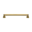 This is an image of a Heritage Brass - Door Pull Handle Square Vintage Design 338mm Satin Brass Finish, v1964-338-sb that is available to order from Trade Door Handles in Kendal.
