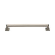 This is an image of a Heritage Brass - Door Pull Handle Square Vintage Design 338mm Satin Nickel Finish, v1964-338-sn that is available to order from Trade Door Handles in Kendal.