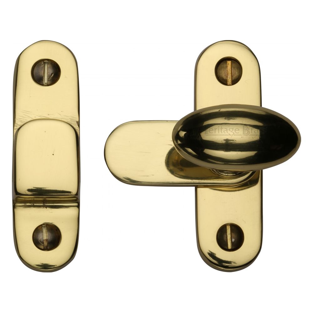 This is an image of a Heritage Brass - Showcase Fastener Polished Brass Finish, v1970-pb that is available to order from Trade Door Handles in Kendal.