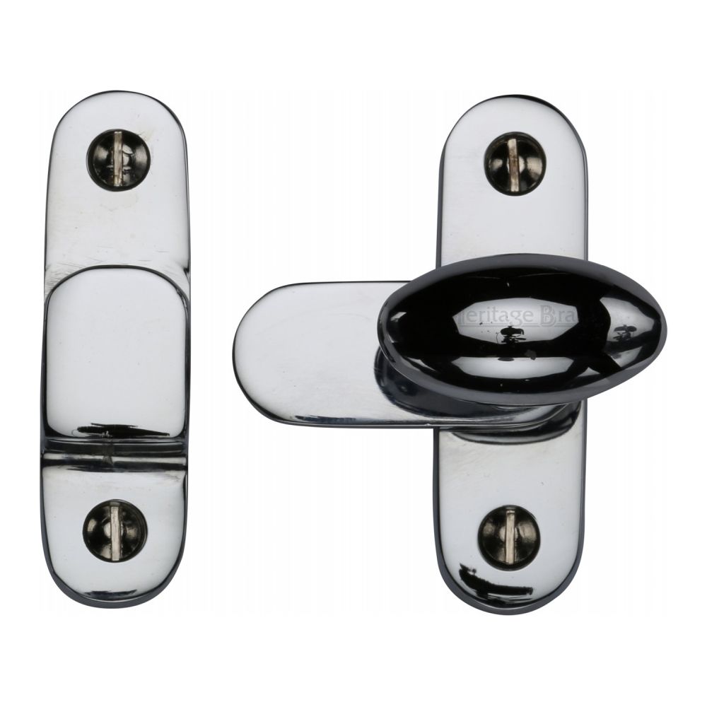 This is a image of a Heritage Brass - Showcase Fastener Pol. Chrome Finish that is available to order from Trade Door Handles in Kendal