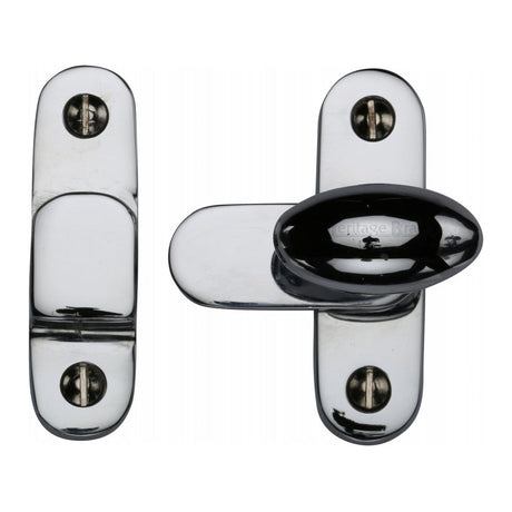 This is an image of a Heritage Brass - Showcase Fastener Polished Chrome Finish, v1970-pc that is available to order from Trade Door Handles in Kendal.