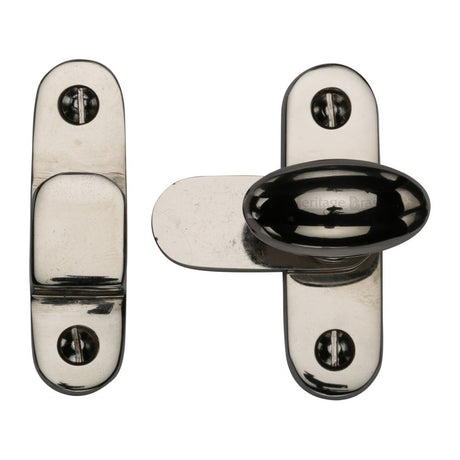 This is an image of a Heritage Brass - Showcase Fastener Polished Nickel Finish, v1970-pnf that is available to order from Trade Door Handles in Kendal.