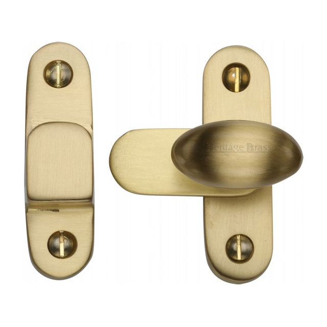 This is a image of a Heritage Brass - Showcase Fastener Sat. Brass Finish that is available to order from Trade Door Handles in Kendal