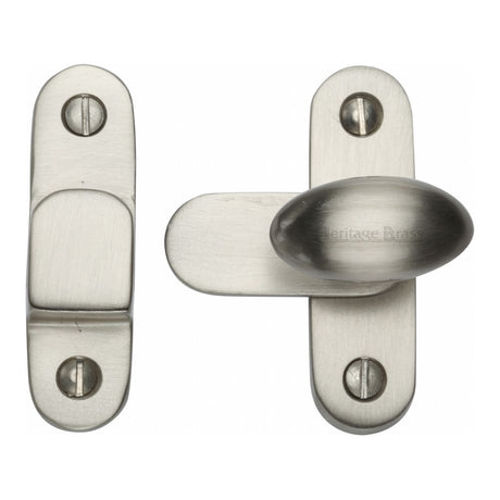 This is an image of a Heritage Brass - Showcase Fastener Satin Nickel Finish, v1970-sn that is available to order from Trade Door Handles in Kendal.