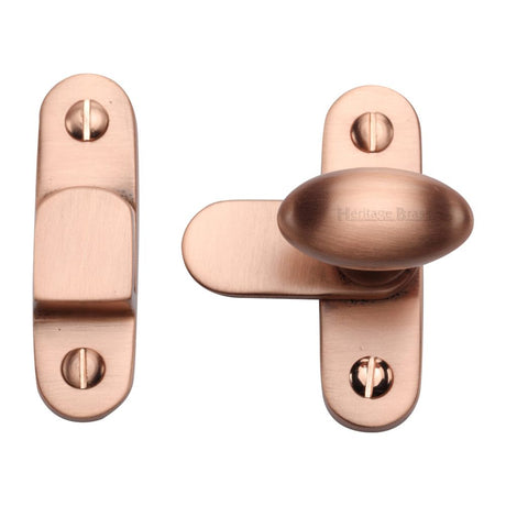 This is an image of a Heritage Brass - Showcase Fastener Satin Rose Gold Finish, v1970-srg that is available to order from Trade Door Handles in Kendal.