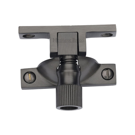 This is an image of a Heritage Brass - Narrow Brighton Sash Fastener Matt Bronze finish, v2054-mb that is available to order from Trade Door Handles in Kendal.