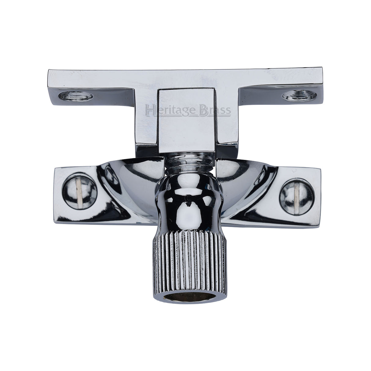 This is an image of a Heritage Brass - Narrow Brighton Sash Fastener Polished Chrome finish, v2054-pc that is available to order from Trade Door Handles in Kendal.