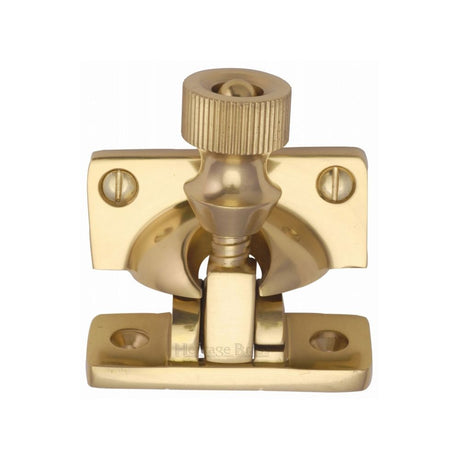 This is an image of a Heritage Brass - Brighton Sash Fastener Polished Brass Finish, v2055-pb that is available to order from Trade Door Handles in Kendal.