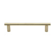 This is an image of a Heritage Brass - Door Pull Handle 19mm Round Bar Design 336mm Polished Brass Finish, v2059-336-pb that is available to order from Trade Door Handles in Kendal.