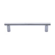 This is an image of a Heritage Brass - Door Pull Handle 19mm Round Bar Design 336mm Polished Chrome Finish, v2059-336-pc that is available to order from Trade Door Handles in Kendal.