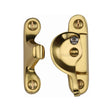 This is an image of a Heritage Brass - Fitch Pattern Sash Fastener Lockable Polished Brass Finish, v2060l-pb that is available to order from Trade Door Handles in Kendal.