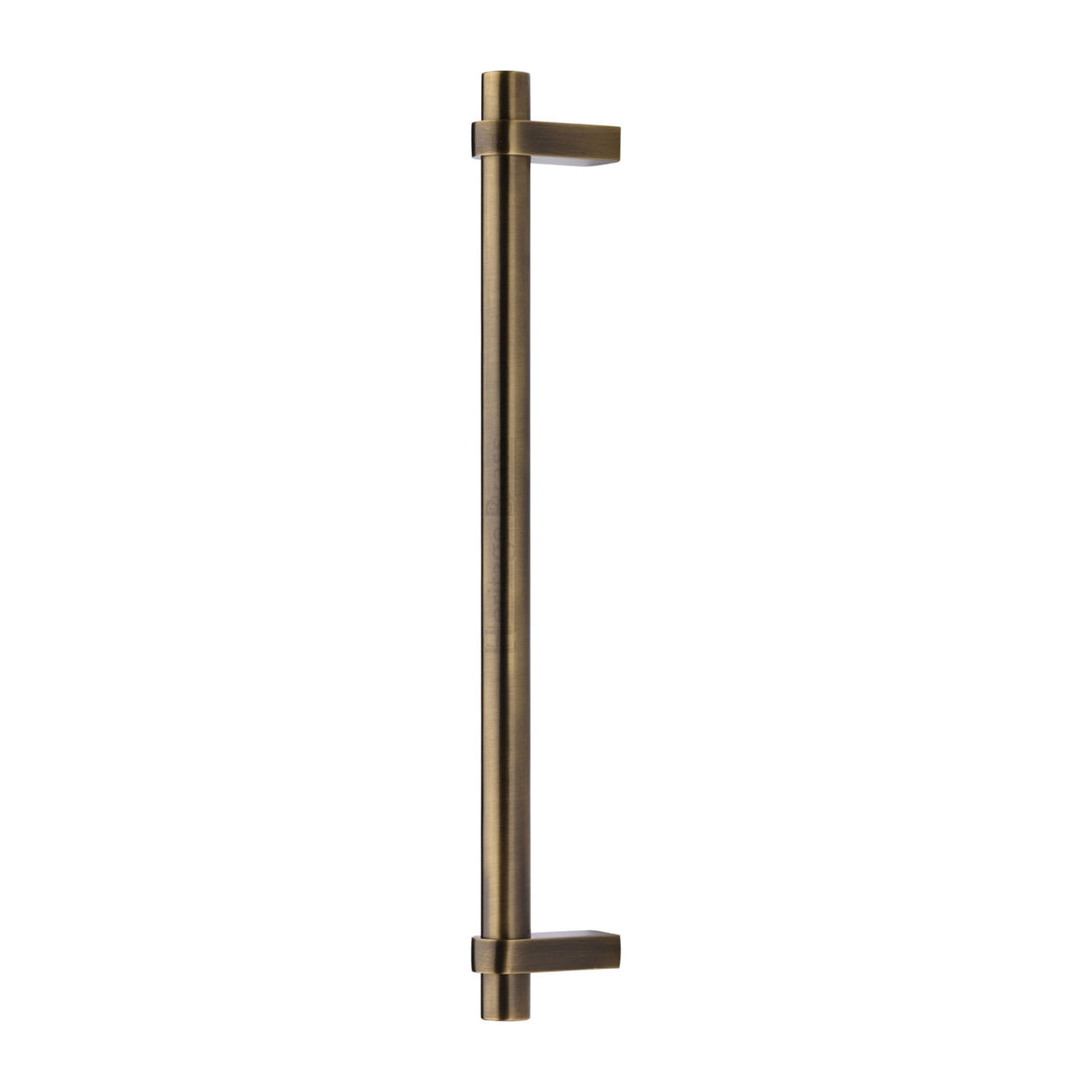 This is an image of a Heritage Brass - Door Pull Handle Industrial Design 353mm Antique Brass Finish, v2485-353-at that is available to order from Trade Door Handles in Kendal.