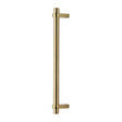 This is an image of a Heritage Brass - Door Pull Handle Industrial Design 353mm Polished Brass Finish, v2485-353-pb that is available to order from Trade Door Handles in Kendal.