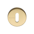 This is an image of a Heritage Brass - Key Escutcheon Satin Brass Finish, v4007-sb that is available to order from Trade Door Handles in Kendal.