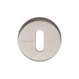 This is an image of a Heritage Brass - Key Escutcheon Satin Nickel Finish, v4007-sn that is available to order from Trade Door Handles in Kendal.