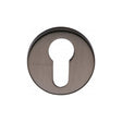 This is an image of a Heritage Brass - Euro Profile Cylinder Escutcheon Matt Bronze Finish, v4008-mb that is available to order from Trade Door Handles in Kendal.