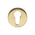 This is an image of a Heritage Brass - Euro Profile Cylinder Escutcheon Satin Brass Finish, v4008-sb that is available to order from Trade Door Handles in Kendal.