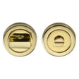 This is an image of a Heritage Brass - Thumbturn & Emergency Release Polished Brass Finish, v4035-pb that is available to order from Trade Door Handles in Kendal.