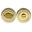 This is an image of a Heritage Brass - Thumbturn & Emergency Release Polished Brass Finish, v4043-pb that is available to order from Trade Door Handles in Kendal.