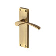 This is an image of a Heritage Brass - Door Handle Lever Latch Sophia Design Antique Brass Finish, v4113-at that is available to order from Trade Door Handles in Kendal.