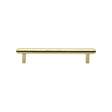 This is an image of a Heritage Brass - Cabinet Pull Stepped Design 128mm CTC Polished Brass Finish, v4410-128-pb that is available to order from Trade Door Handles in Kendal.