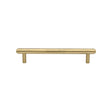 This is an image of a Heritage Brass - Cabinet Pull Stepped Design 128mm CTC Satin Brass Finish, v4410-128-sb that is available to order from Trade Door Handles in Kendal.