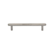 This is an image of a Heritage Brass - Cabinet Pull Stepped Design 128mm CTC Satin Nickel Finish, v4410-128-sn that is available to order from Trade Door Handles in Kendal.