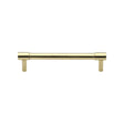 This is an image of a Heritage Brass - Cabinet Pull Phoenix Design 128mm CTC Polished Brass Finish, v4434-128-pb that is available to order from Trade Door Handles in Kendal.