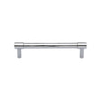 This is an image of a Heritage Brass - Cabinet Pull Phoenix Design 128mm CTC Polished Chrome Finish, v4434-128-pc that is available to order from Trade Door Handles in Kendal.