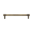 This is an image of a Heritage Brass - Cabinet Pull Phoenix Design 160mm CTC Antique Brass Finish, v4434-160-at that is available to order from Trade Door Handles in Kendal.