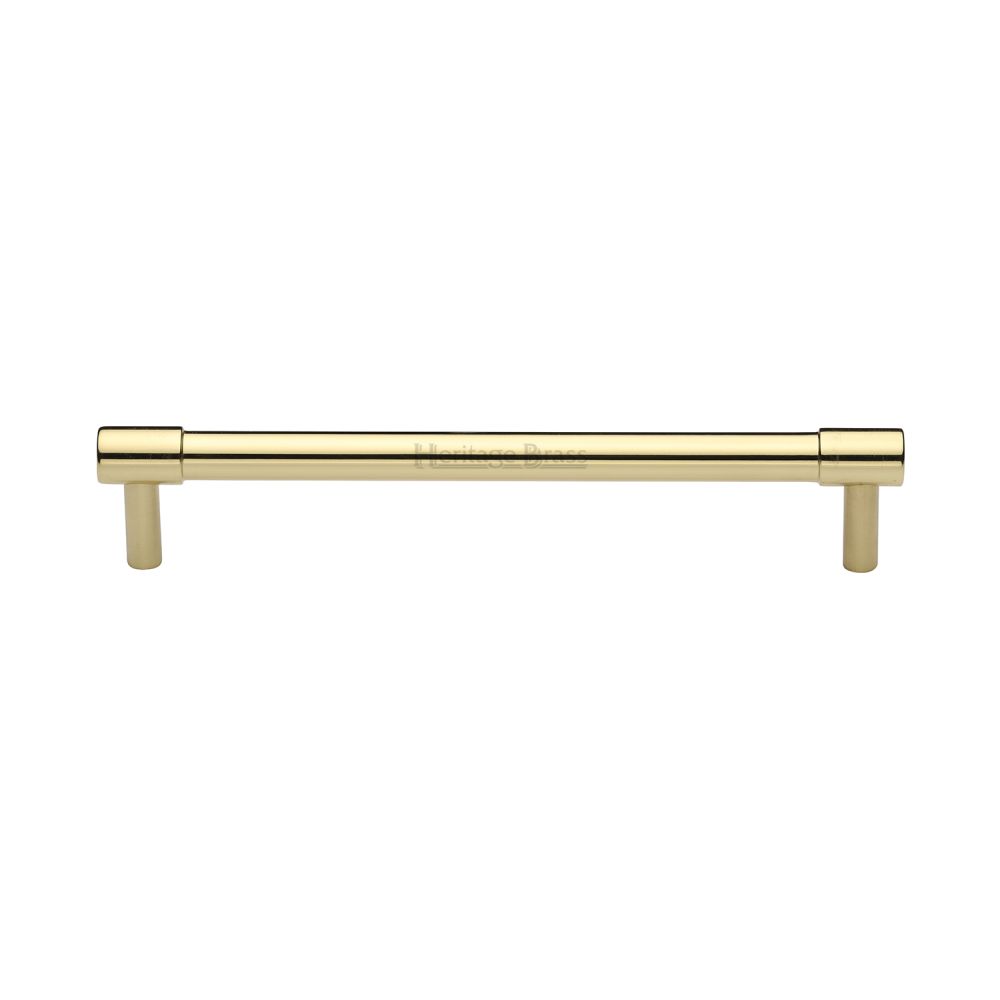 This is an image of a Heritage Brass - Cabinet Pull Phoenix Design 160mm CTC Polished Brass Finish, v4434-160-pb that is available to order from Trade Door Handles in Kendal.