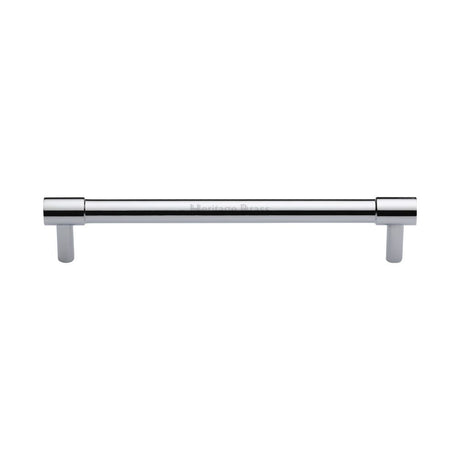 This is an image of a Heritage Brass - Cabinet Pull Phoenix Design 160mm CTC Polished Chrome Finish, v4434-160-pc that is available to order from Trade Door Handles in Kendal.