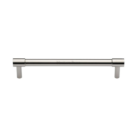 This is an image of a Heritage Brass - Cabinet Pull Phoenix Design 160mm CTC Polished Nickel Finish, v4434-160-pnf that is available to order from Trade Door Handles in Kendal.