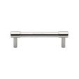 This is an image of a Heritage Brass - Cabinet Pull Phoenix Design 96mm CTC Polished Nickel Finish, v4434-96-pnf that is available to order from Trade Door Handles in Kendal.