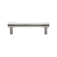 This is an image of a Heritage Brass - Cabinet Pull Phoenix Design 96mm CTC Satin Nickel Finish, v4434-96-sn that is available to order from Trade Door Handles in Kendal.