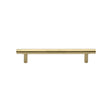 This is an image of a Heritage Brass - Cabinet Pull Contour Design 128mm CTC Satin Brass Finish, v4446-128-sb that is available to order from Trade Door Handles in Kendal.