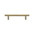 This is an image of a Heritage Brass - Cabinet Pull Contour Design 96mm CTC Satin Brass Finish, v4446-96-sb that is available to order from Trade Door Handles in Kendal.